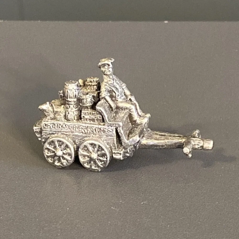 15 IRS Pewter Figures People Wagon Beer 1990s Miniature Metal Model Display 1